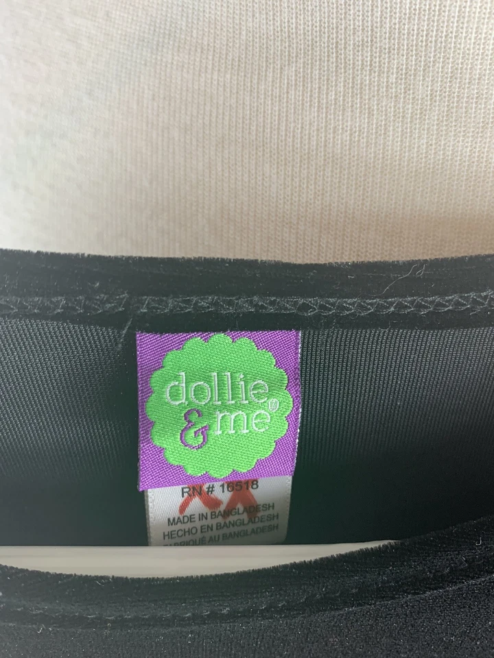 Vestido de fiesta de terciopelo a cuadros talla 10 Dollie And Me para niñas - H-01 Foto 4 de 4