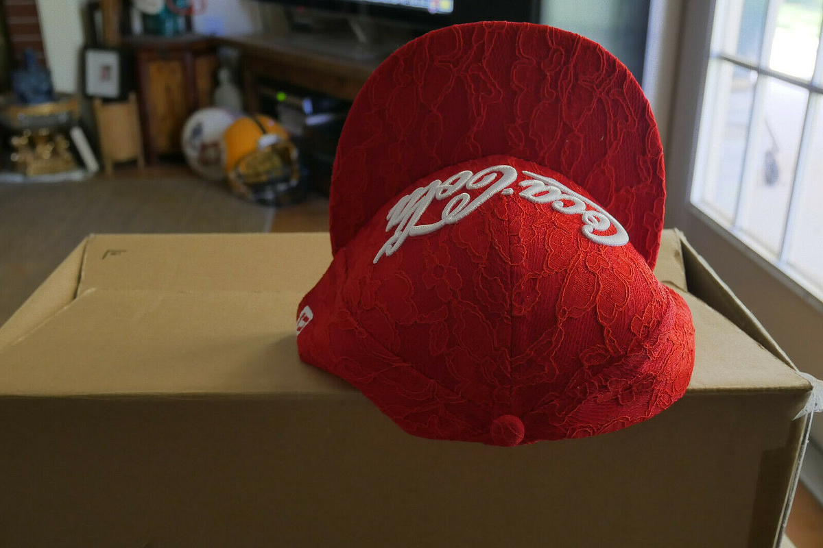 RARE Coca Cola WOMENS Snap Hat New Era 9FIFTY ADJUSTABLE ALL OVER