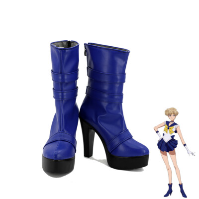 Sailor Moon Tenoh Haruka Cosplay Boots Shoes Custom Made