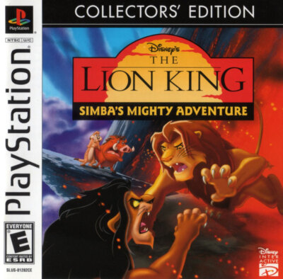 PS1 Disney Lion King Simba Mighty Adventure Collectors Edt US mit OVP Top Zustan
