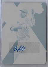 2017 Elite Extra CYAN PRINTING PLATE AUTO Bryan Mata RC #d 1/1