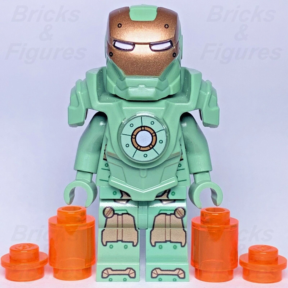 Green iron man lego sales