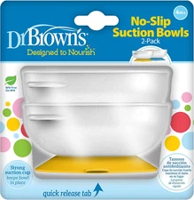 No-Slip Strong Suction Bowl for Babies and Toddlers, BPA Free - 2-Pack