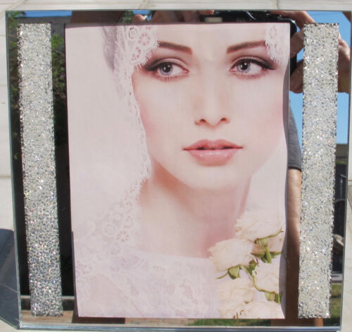 Made with Swarovski Crystal Filled Picture Frame 5" x 7" Photo New Sparkly Bling - Afbeelding 1 van 6