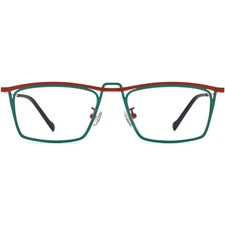 Rectangle Glasses Light Titanium Eyeglass Frame Two Colors Unique Design Brillen