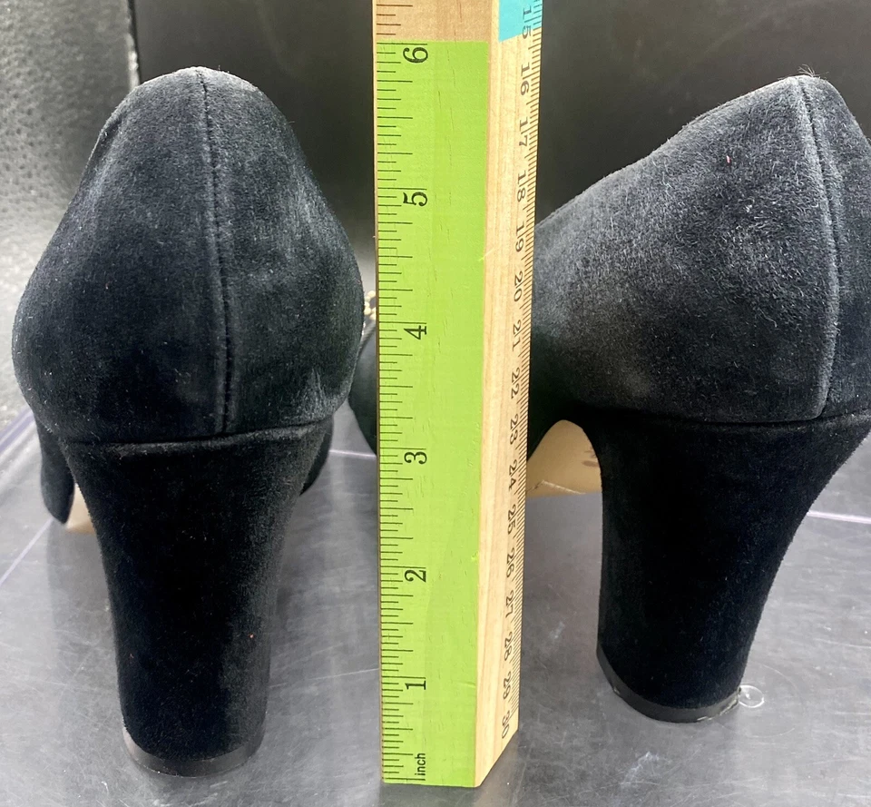 Cynthia Rowley 345 Suede High Heels – Women’s – Size 6 – Black – Good Pre-Owned! - Image 2 of 4