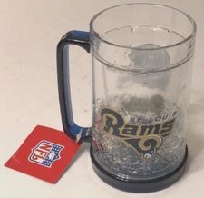 St. Louis Rams NFL 16 oz Duck House Drinks NFC Crystal Freezer Mug New Tag