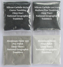 National Geographic Tumbler refill kit, Grit  Polish Rock Tumbling Media