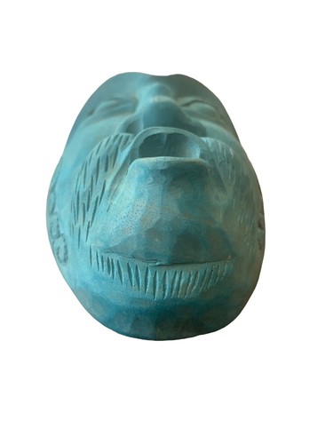 The Witches Moon Shaman Hand Carved Head Mask Wall Hanging - Picture 4 of 7