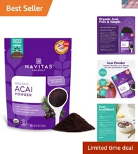 Freeze-Dried Acai Powder 8oz – Nutrient-Dense Boost for Smoothie Bowls & Dips
