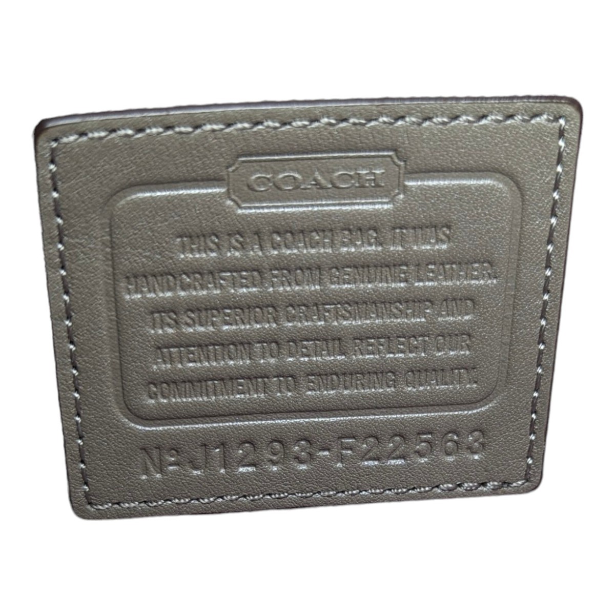 COACH グレー　カーキ　 ポーチ ケース付き　CAH95 cah95_dwp_a0