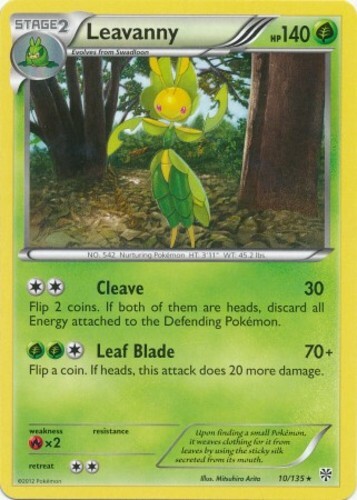 Leavanny - 10/135 - Rare x1 - Lightly Played - BW Plasma Storm