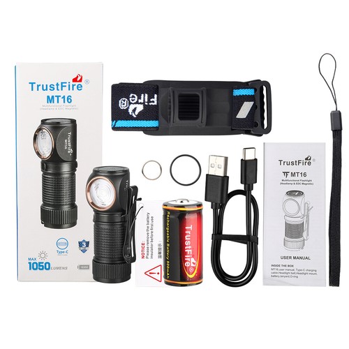 TrustFire MT16 1050Lumen. Mit wiederaufladbarer Stirnlampe Headlight Magnet Taschenlampe - Bild 13 von 23