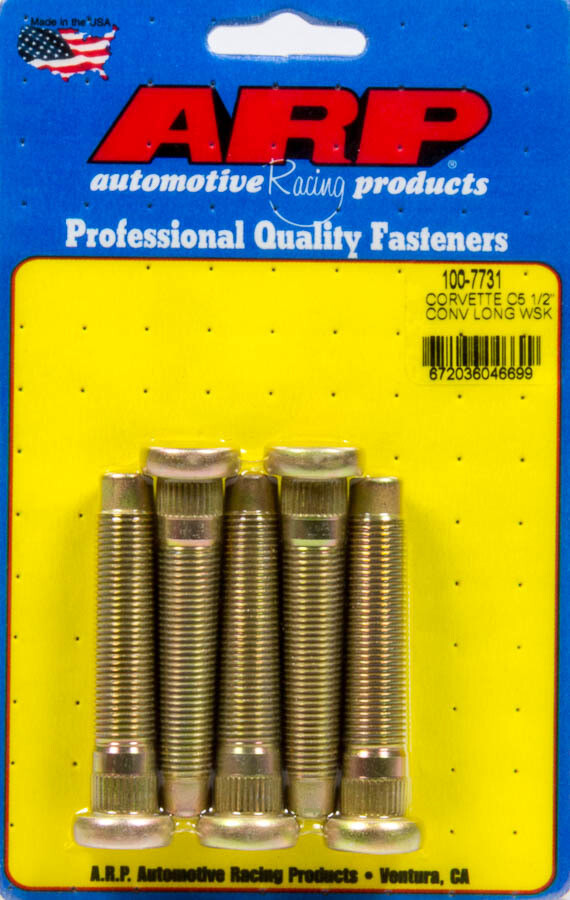 Wheel Stud Kit 5pk C5 Corvette 1/2-20 Conv. ARP 100-7731 | eBay
