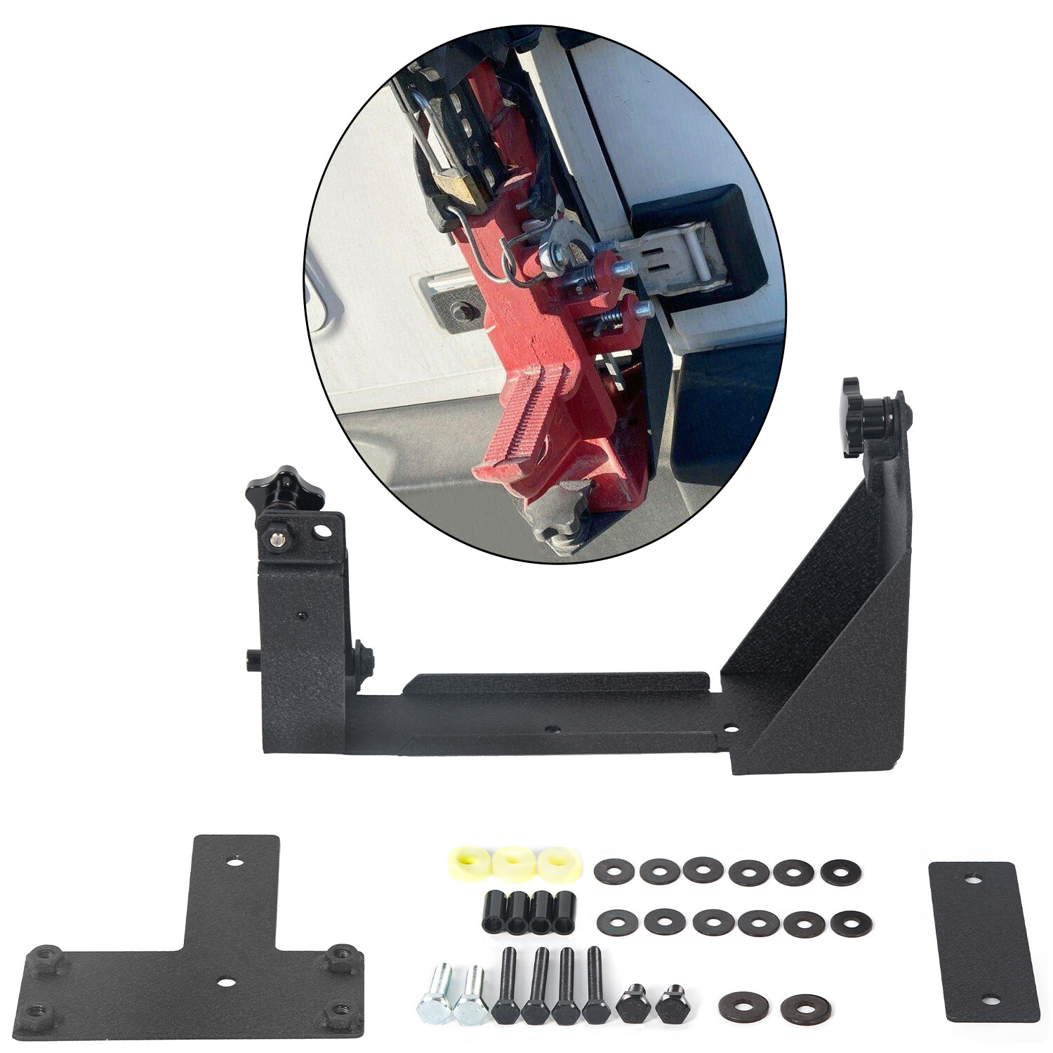 For 20072018 Jeep Wrangler JK Rear HiLift Jack Mount Holder Tailgate