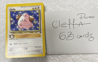 Vintage Cleffa #31 Black Star Promo WOTC Pokemon Card - Mint