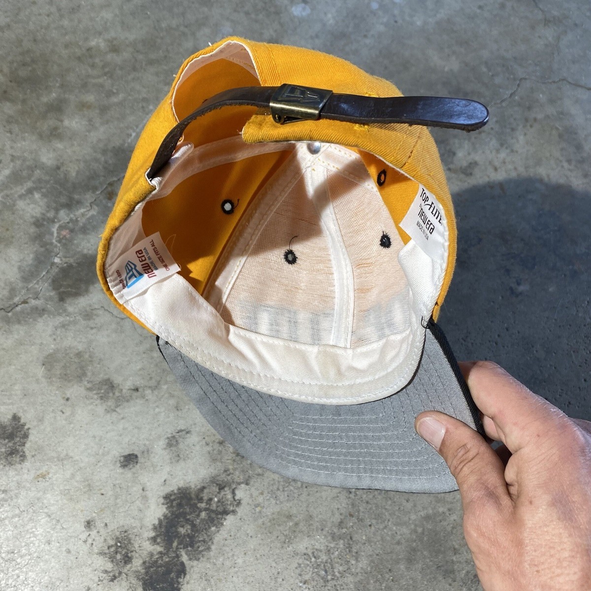 Gerry イエロー made in USA vintage 70s、80s Vintage Top Flite Golf New Era Made in USA 80s 90s Hat