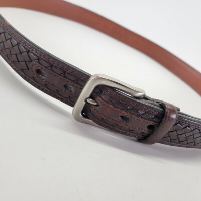 Kwb Leather Belt - 4mm Thick Cowhide Work Belt With Double Prong Buckle, 51mm Width - View #10