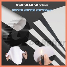 White PVC Plastic Sheet Plastic Plate Board DIY Model Thick 0.2 0.3 0.4 0.5 1mm