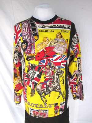 Gianni Versace London Royalty Beatles Sex Pistols VTG 80s Gianni Versace London Royalty Beatles Sex Pistols VTG 80s