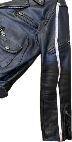 Guess Leather D-Pocket Motorcycle Vintage Brando Jacket - Picture 11 of 11