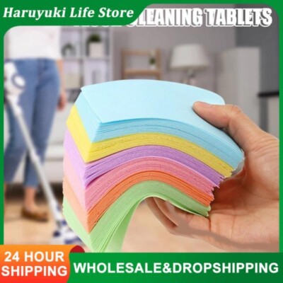  30pcs Floor Cleaner Water Soluble Cleaning Sheet Mopping The Floor Wiping`