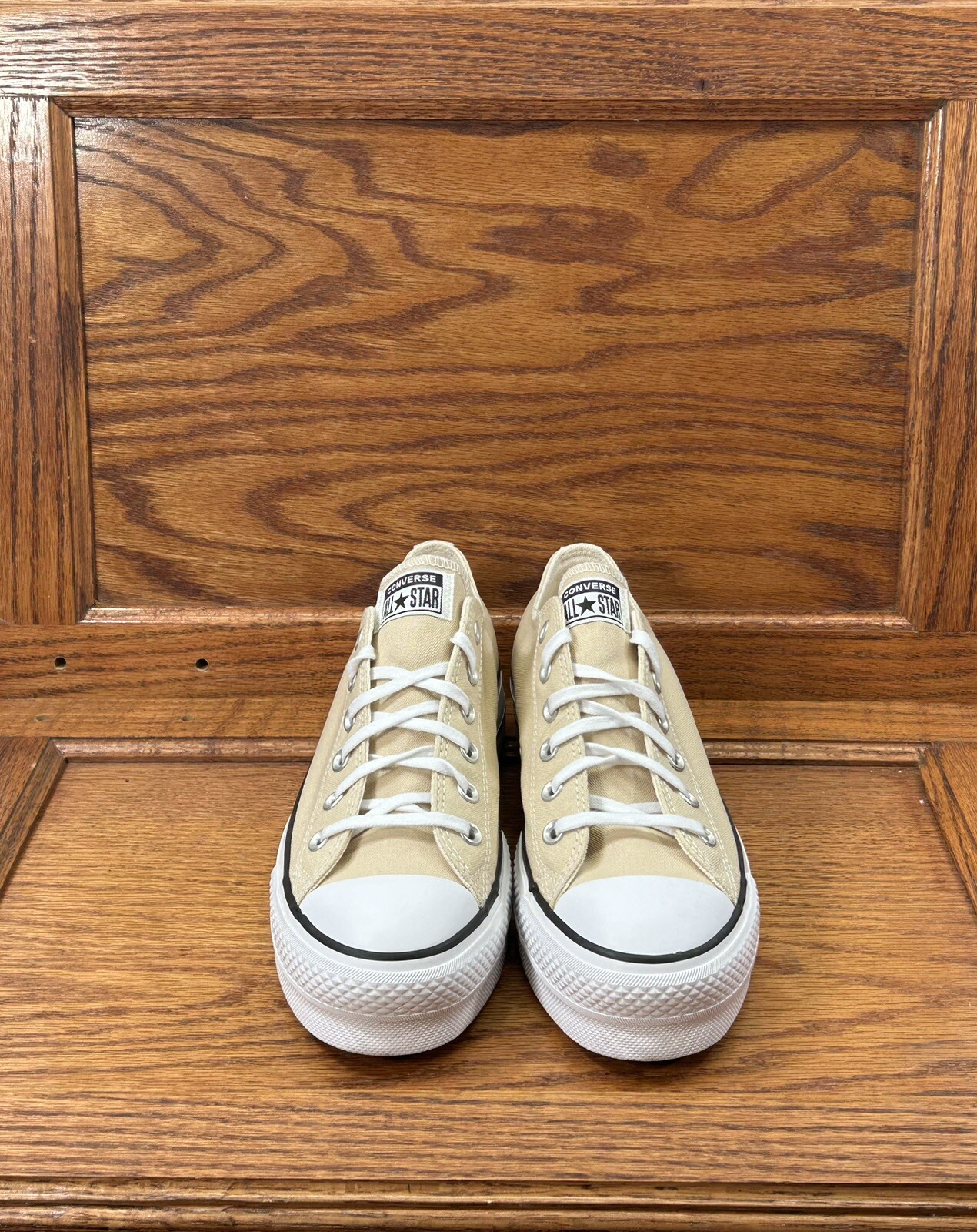 Converse CTAS Lift Ox Oat Milk White Black Shoes thumbnail 4