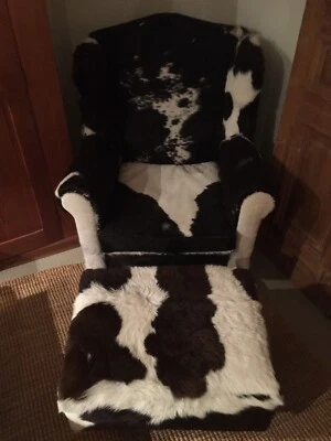 Wing Chair Ottoman Cowhide Gumtree Australia Mosman Area