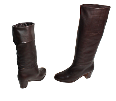 SIOUX 80er VINTAGE DAMENSTIEFEL HANDARBEIT LAMMFELL CHAUSSURES UK4