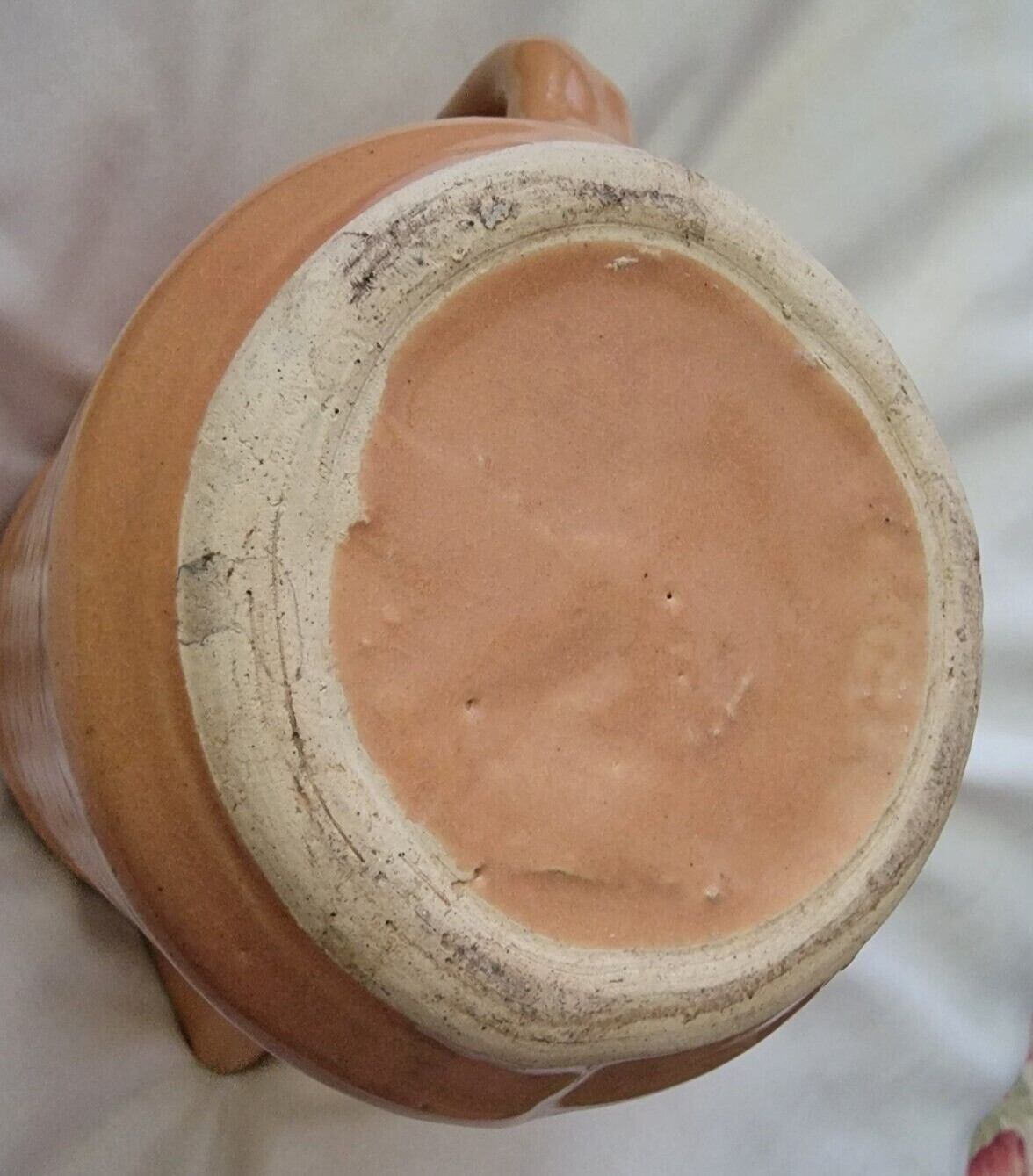 RARE Vintage Stoneware Advertising Pitcher Kiester Food Market Fairway