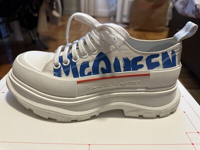 Alexander McQueen Graffiti Tread Slick Sneaker Shoe Low Size 40 | eBay
