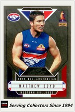 2012 Select AFL Eternity All Australia Team Card AA19 Matthew Boyd (W. Bulldogs)