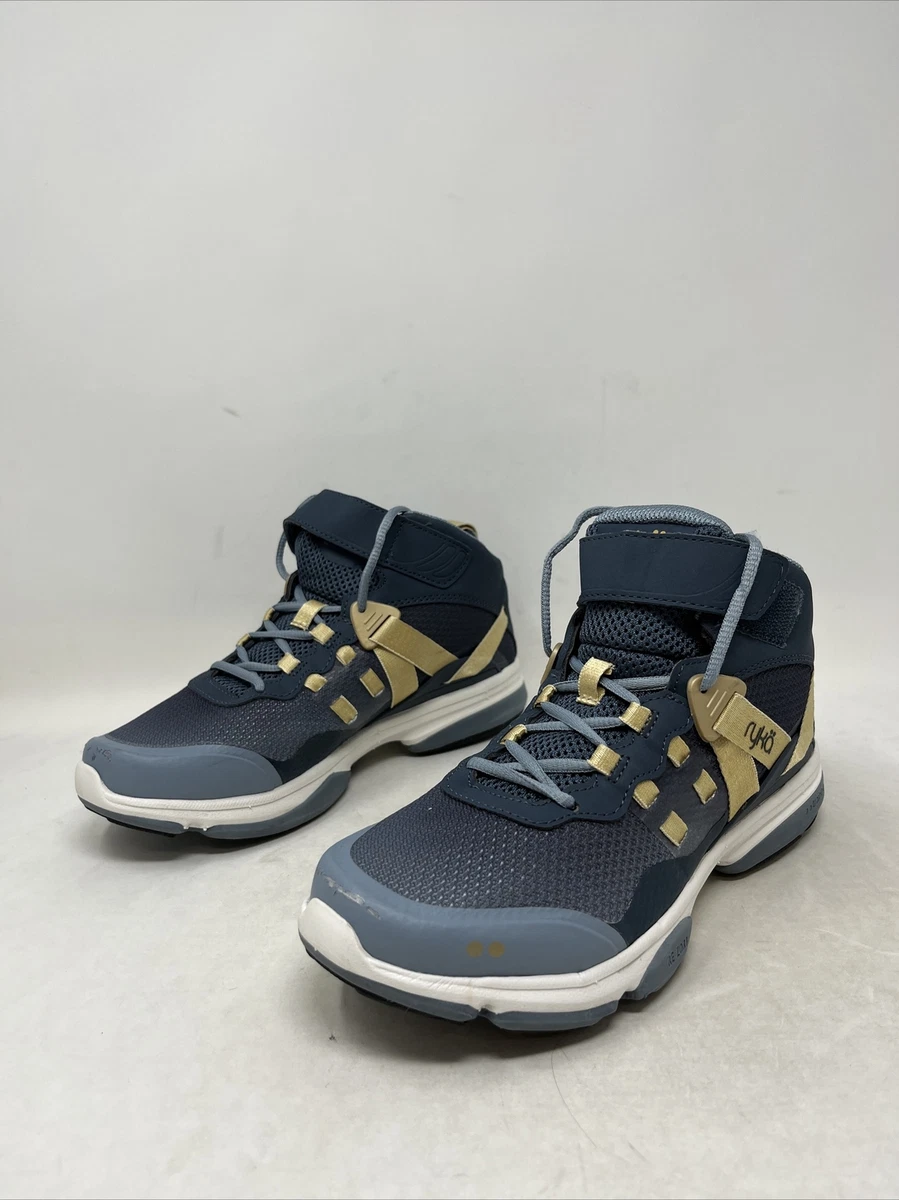 Ryka Devotion XT Mid Top Women s taining Size 6m US pale blue grey gold