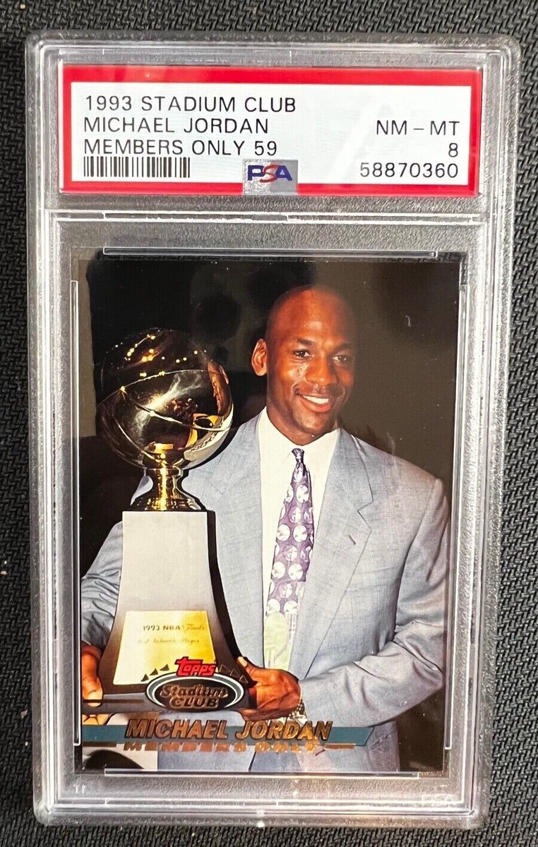 1993 STADIUM CLUB MICHAEL JORDAN MEMBERS ONLY 59 PSA 8 | eBay