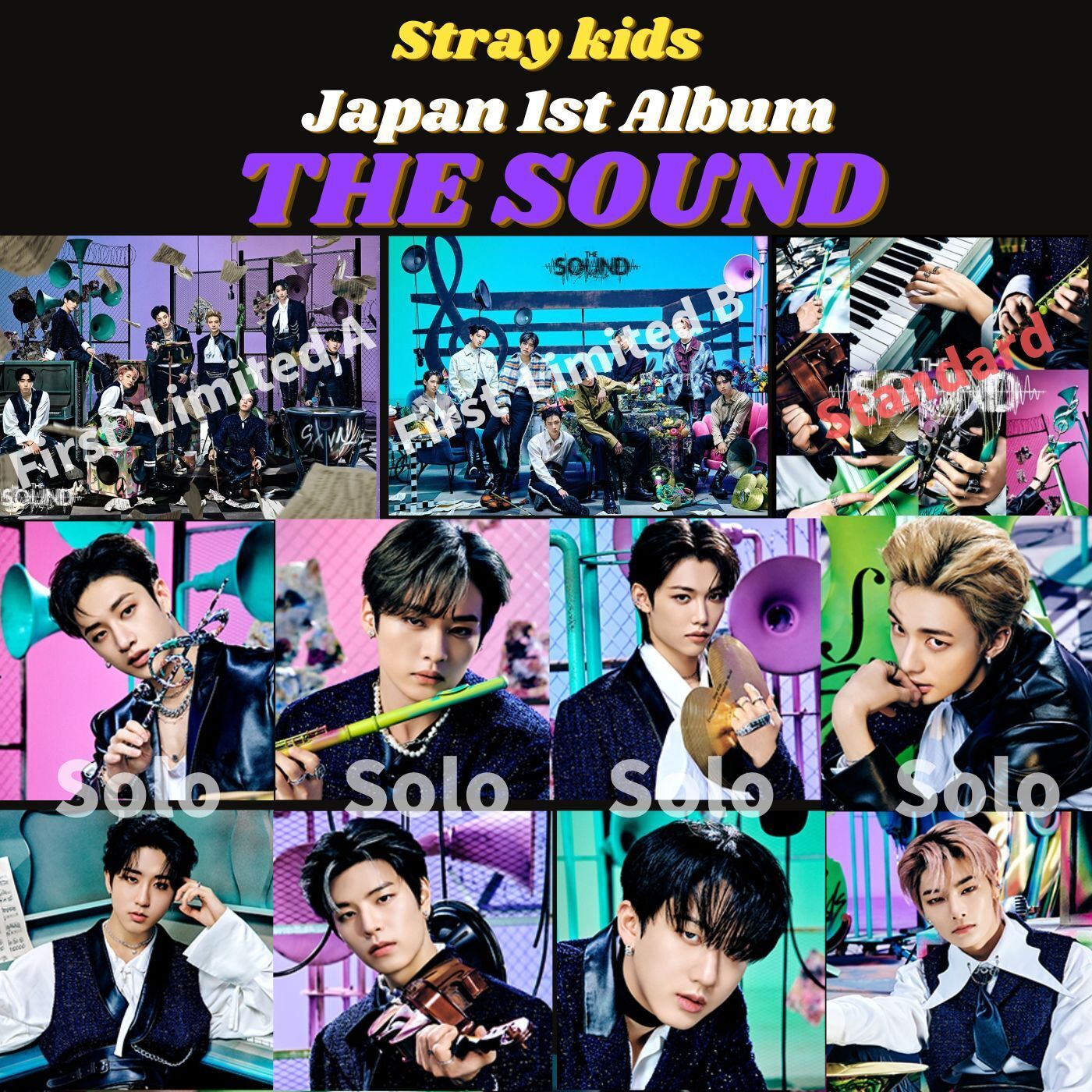 Stray Kids THE SOUND Japan 1st Album Official CD SKZ