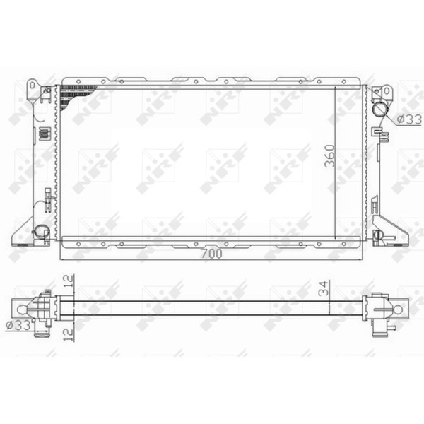 KüHler WasserküHler MotorküHler Passend FüR Ford Transit Kasten E 2.0-image