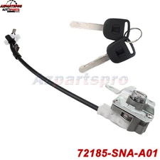 Left Driver Door Lock Cylinder Cable w/ 2 keys For 2006-2011 Honda Civic 4 Door