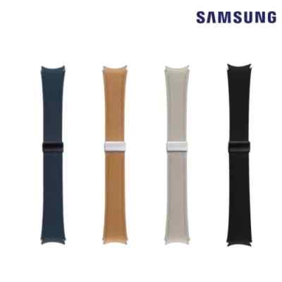 SAMSUNG Galaxy Watch 4 5 6 7 Hybrid Eco Leather D-Buckle Band (One Click)