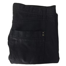 Connor Mens Black Slim Straight Gold Wet Look  Coat Jeans Size 31 Very Good JBS8