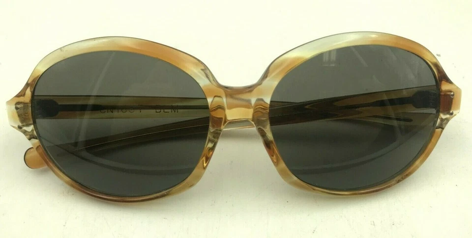 Óculos de sol vintage americano Optical Compel CN168T marrom oval tamanho grande EUA - Imagem 4 de 4