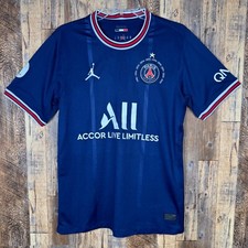 Paris Saint-Germain 2021-22 Home Soccer Jersey Air Jordan Men  s Small - PSG