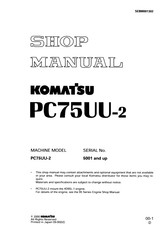 Komatsu Excavator Owners Manual