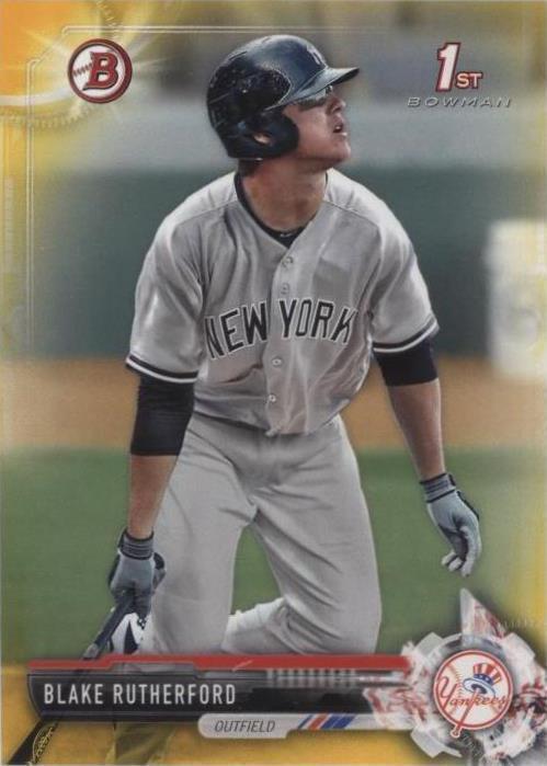 Blake Rutherford Call Up 2017 Bowman - Prospects Blake Rutherford #BP121 Yellow (RC) for sale ...