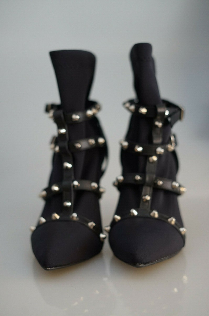 Phillip Hardy Paris Stiefelette Heels 38 Made in Italy mit Nieten