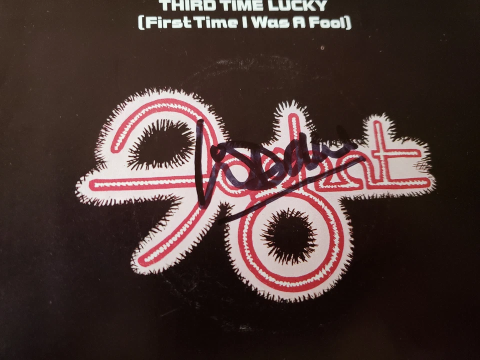 AUTOGRAPHED LONESOME DAVE PEVERETT 1970s Foghat Third Time Lucky (First Time) 45 - Image 2 of 3
