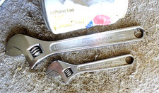 STRUMENTI ARTIGIANALI VINTAGE CHIAVI REGOLABILI 6” & 10” PRE PARTE # MADE IN USA