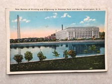 O1061 Vintage Postcard New Bureau Of Printing And Engraving Washington DC