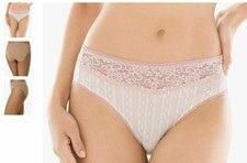 Soma Embraceable Lace M High Leg Brief Cozy Cable Mini Pink