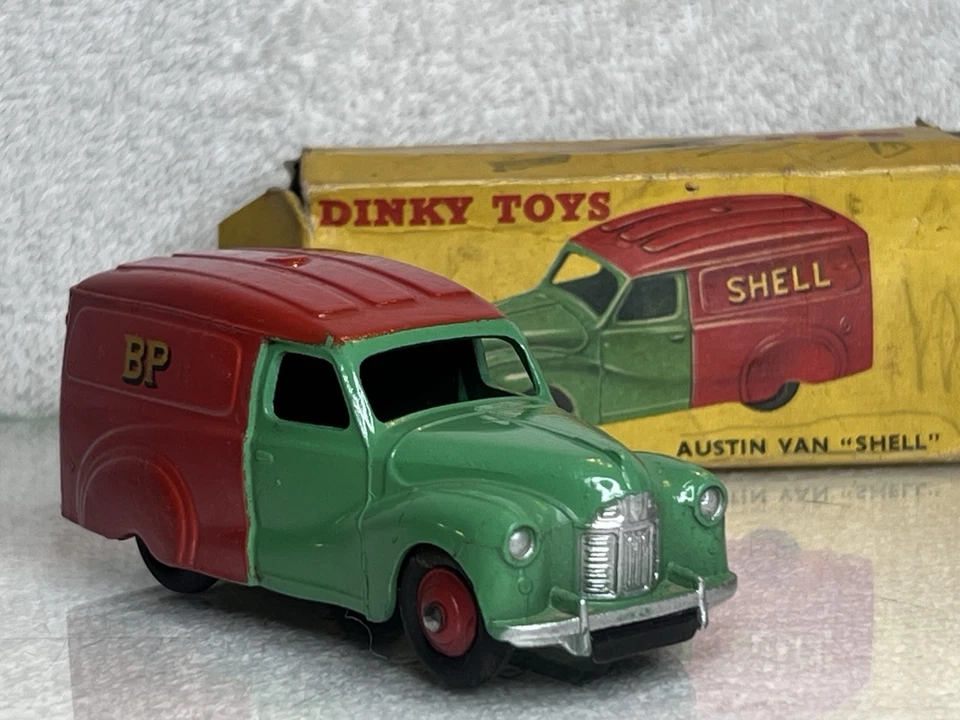 Original Vintage Dinky Toys Meccano Austin Van Shell In Original Part Box - Image 2 of 4