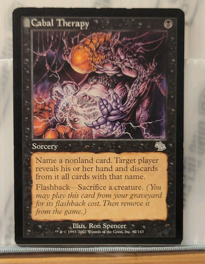Cabal Therapy Magic: The Gathering Individual Trading Card Games